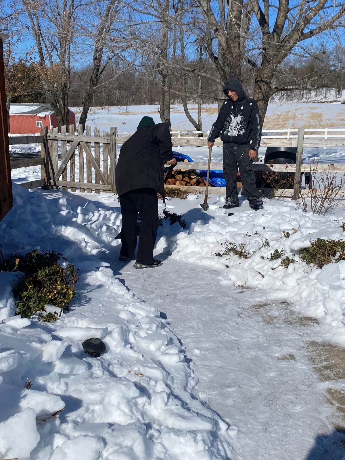 Snow plowing service